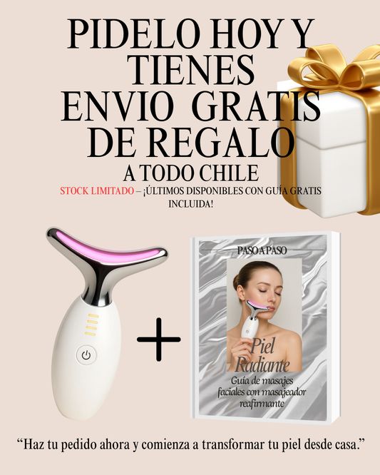 Masajeador y Reductor Facial + Guía paso a paso de masajes totalmente GRATIS